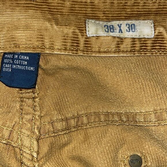 Gold Brown Small Swale Polo Ralph Lauren 5 Pocket Corduroy Pants Trousers 38/30 - Picture 2 of 6